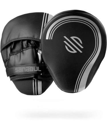 Sanabul Core Series Curved Punching Mitts - GunMetal | MMA & Boxing Training Gear - Buy Online on GoSupps.com