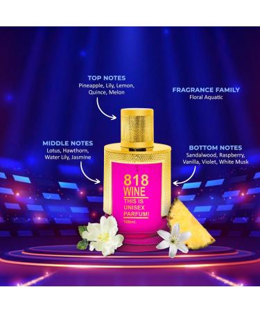 HP_818 Wine Eau De Parfum for Women 100 ml | Warm Inviting Red wine scent eau de parfum | Ylang Ylang Plum & | Best Date Night Fragrance | Gift For Women - Buy Online on GoSupps.com