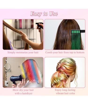 10 PCs Washable Non-Toxic Hair Chalk Set for Kids - Bright & Fun Hair Color for Girls and Children - Buy Online on GoSupps.com