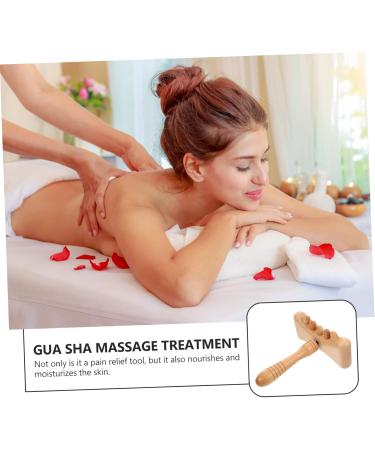 Lurrose Facial Tools - 1 Piece Handwood Gua Sha Massage Tool for Relaxation & Beauty - Manual Beech Massage Stick for Glowing Skin - Buy Online on GoSupps.com