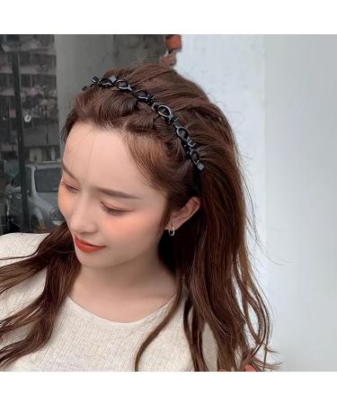 Tuxxjzm Headband With Alligator Clips Fashion Hair Accessories - Double Bangs Hairstyle Hairpin For Curly Straight Thick Hair - Buy Online on GoSupps.com