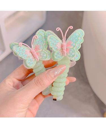 Phone Cord Hair Ties | Braided Telephone Wire Hair Bands | Colorful Elastic Telephone Hair Clips For Children Women Kids Halloween Green - Buy Online on GoSupps.com