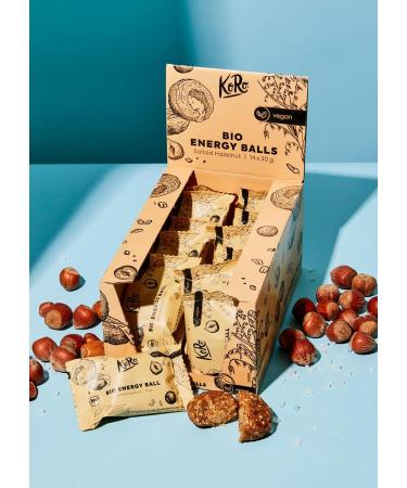 KoRo Energy Ball - Salted Hazelnut Power Snack (14-Pack) | Healthy Energy Boost for On-the-Go - Buy Online on GoSupps.com