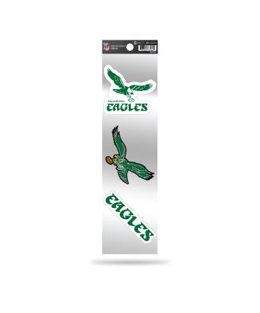 Rico Industries NFL Football 3-Piece Retro Spirit Decals Retro Decal Set Philadelphia Eagles - Buy Online on GoSupps.com