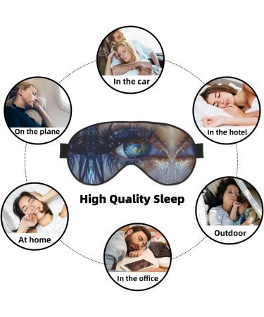 SSIMOO Eyelash Soft Sleep Eye Mask | Breathable Eye Patch for Women | Perfect Travel Accessory | Relaxation & Comfort Black - Buy Online on GoSupps.com
