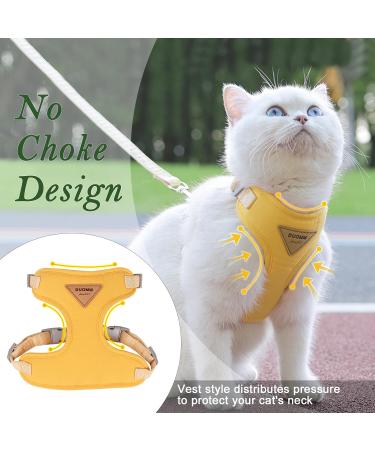 Premium Adjustable Cat Dishes - Break-Safe Design with Leash & Soft Chest Harness | Ideal for Kittens & Puppies - Buy Online on GoSupps.com
