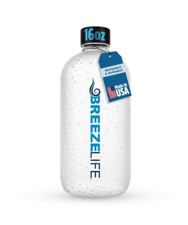 Breeze Life Replacement Mist Bottle Fits Original and Rechargeable Mister Breeze Umbrellas, 16 oz, Clear Frosted