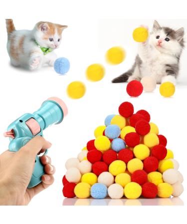 Mkitnvy cat toys 50 balls soft cat balls kittens pompon toys balls plush kitten pet toy balls interactive toys for cats and kitten - Buy Online on GoSupps.com