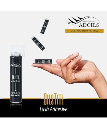 Strip Lash Glue CILSTITE Black 0.07oz (6pcs) - Latex Free Eyelash Adhesive with Strong Hold for Individual Lashes - Safe for Skin - Buy Online on GoSupps.com