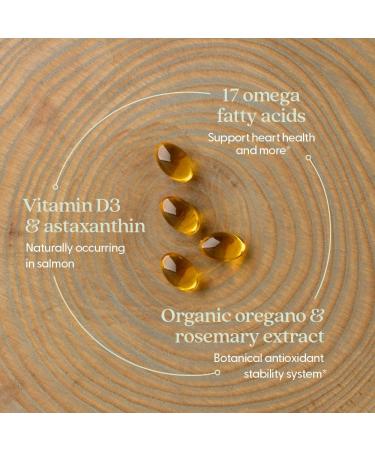 New Chapter Wholemega Fish Oil Supplement Tiny Capsules 2000mg per Serving Clinically Proven Wild Alaskan Salmon Oil with Omega-3 + Vitamin D3 + Astaxanthin 500mg per softgel - 180 Count 180 Count (Pack of 1) - Buy Online on GoSupps.com