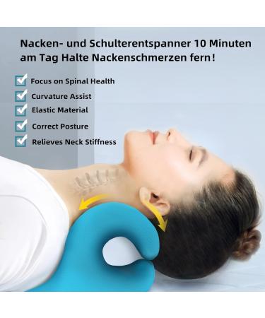 BEMKKG Neck Stretcher Orthopedic - Effective Neck & Shoulder Relaxer for Pain Relief | Cloudy Neck Cervical Traction Device - Shop Internationally! - Buy Online on GoSupps.com