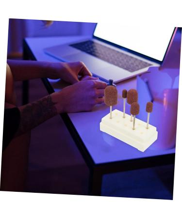 Kisangel 1 Set Nail Sand Ring Cap Electronic Accessories Pedicure Tools for Feet Pedicure Kit Polisher Sand Manicure Nails Nails Cuticle Tools Mounted Polishing Heads Display Box With Nails 8x6cm White - Buy Online on GoSupps.com