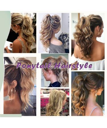 SEGO 45cm Ponytail Hair Extension | Voluminous Synthetic Braid Clip-In | Medium Brown & Light Brown Mix - 140g Hair Piece for Instant Glam - Buy Online on GoSupps.com