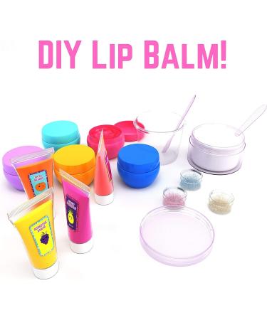 GirlZone Lip Balm Making Kit - 25-Piece Makeup and Lip Gloss Set with Glitters, Stickers & More - Fun Girls Toys Age 8 - Great Gift Idea - Buy Online on GoSupps.com