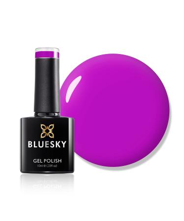 Bluesky Gel Nail Polish Pinky Purple A063 Bright Hot Pink Pink Long Lasting Chip Resistant 10 ml (Requires Curing Under UV LED Lamp)