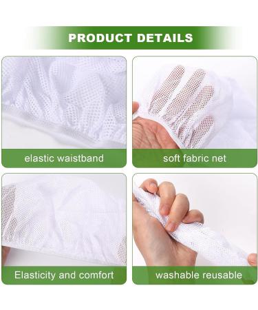 4 Pcs White Mesh Sleep Bonnet Hair Nets for Women - Night Sleep Cap Hat - Buy Online on GoSupps.com