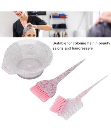 3PC Hair Dye Set - Color Mixer & Tinting Brush for Home & Salon Use | Pink Hair Coloring Comb & Barber Tools - Buy Online on GoSupps.com