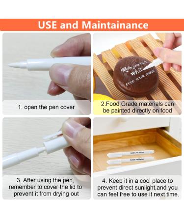 Domi Pro Food Color - 3PC White Cake Decoration for Kids & Adults | DIY Ice Cream Color | 0.1 ML - Buy Online on GoSupps.com