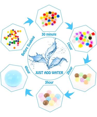 50000 pcs Rainbow Water Beads for Kids Sensory Play and Home Decoration - Buy Online on GoSupps.com