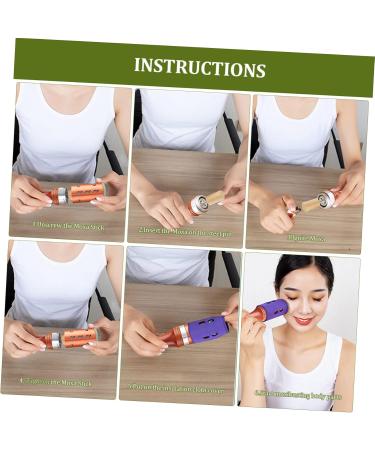 JECOMPRIS 3ST Moxibustion Rod Face Massage Device - MOXA Roller & Moxa-Stick Scooter for Body Therapy | 3 Colors 15x4.5cm 3PCs - Buy Online on GoSupps.com