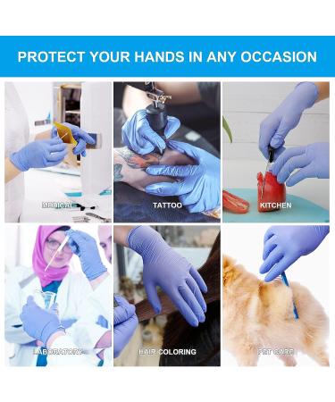FINITEX Purple Nitrile Disposable Medical Exam Gloves 3.2 mil Latex-Free - Medium - Buy Online on GoSupps.com