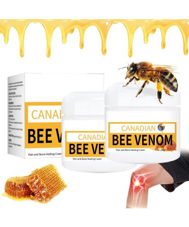 FLLUOUZH 2 Pcs Bostore Canadian Bee Venom Alleviating Bone Pain Bostore Canadium Bee Venom Cream Bee Venom Joint Relief Cream for Back Neck Hands Feet