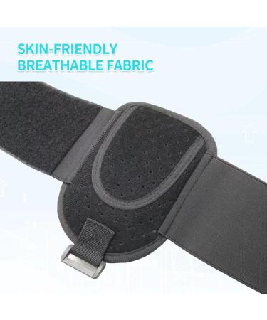 Hernia Belt Truss for Men & Women | Adjustable Groin Hernia Brace with Compression Pads | Post-Surgery Support | Large Black - Buy Online on GoSupps.com