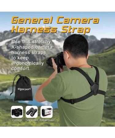 Cross Shoulder Camera Harness Strap for Binoculars & DSLR Cameras - Black - Buy Online on GoSupps.com