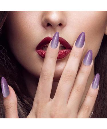 XEAOHESY Glitter Retro Nail Wraps - 280 Pieces, Self-Adhesive Nail Polish Strips in Brown, Gray, Purple, Dark Colors - Nail Art Stickers with File - Buy Online on GoSupps.com