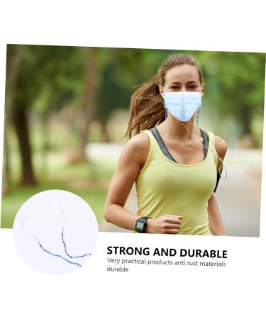 SESESFOUFU Glasses Mask Chain Lanyard - Slide-Resistant Anti-Slip Mask Band & Necklace | Durable 50cm Pearls for Glasses & Masks - Buy Online on GoSupps.com