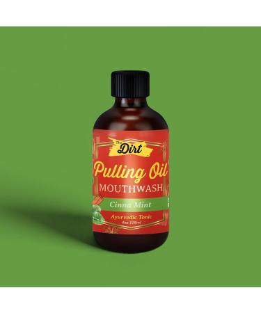 THE DIRT Oil Pulling Mouthwash - Gluten Free Plaque & Tartar Remover Bad Breath Eliminator Teeth Whitener - Cinna Mint 4 Ounce - Shop Internationally - Buy Online on GoSupps.com