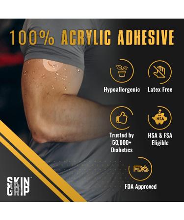 Skin Grip Freestyle Libre 3 Adhesive Patches - 20 Pack Tan | Waterproof & Sweatproof Sensor Cover for 10-14 Days - Buy Online on GoSupps.com
