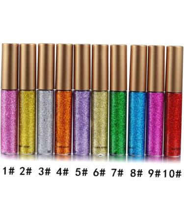 Mipcase 10pcs Eyeliner Pencil Glitter Eye Shadow Shiny Eyeshadow Liquid Eyeliner Liquid Eyeshadow Sequins - Buy Online on GoSupps.com