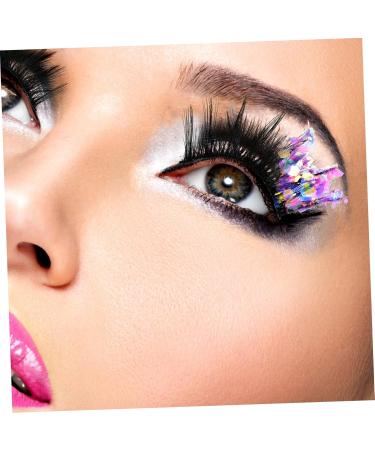 FRCOLOR 3 Pairs Fluorescent False Eyelashes Lashes with Color Lashes with Glitter Colored Lashes Glitter Lash Extensions Glitter Lashes Long Fake Eyelash Slim High-grade Fiber Sequins 3d - Buy Online on GoSupps.com