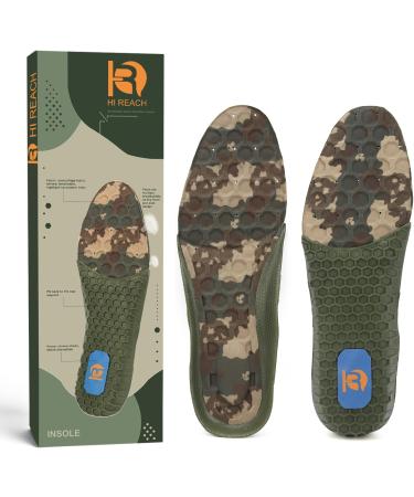 220+ lbs Camouflage Sports Insoles - High Arch Support for Flat Feet & Heel Spur Relief | Unisex Running & Walking Inserts (M(7-9.5 - Buy Online on GoSupps.com
