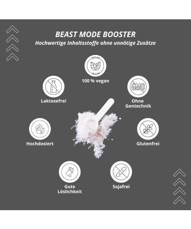 Alphatier Beastmode Pre-Workout Booster Raspberry - hautement dos + vegan - caf ine citrulline L-arginine creapure ß-alanine b ta ne HCL Framboise 400 g - Buy Online on GoSupps.com