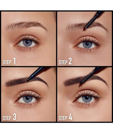 Max Factor Brow Shaper Double Mechanical Pencil with Spoolie Brush - Ultra Fine Tip Matte Finish - Brown 20 - International Shipping Available - Buy Online on GoSupps.com
