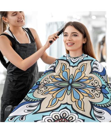 Shop Waterproof Barber Cape - Vintage Flower & Cheetah Hair Cutting Bib for Men & Women | Unisex Hair Salon Essentials - Buy Online on GoSupps.com