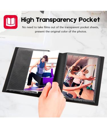 5x7 Black Mini Photo Album - Holds 64 Pictures, with Elastic Band - Kids Art Storage - Buy Online on GoSupps.com