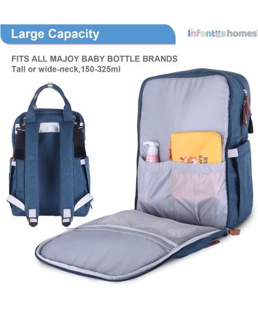Infanteshomes Baby Travel/Wrap Backpack | Large Multifunctional Durable & Water-Repellent Backpack with Isolated Pockets - Blue One Size - Buy Online on GoSupps.com