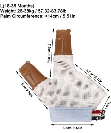 Adjustable Silicone Thumb Guard for Kids - Stop Thumb Sucking and Nail Biting with Breathable Compression Gloves (L) - Buy Online on GoSupps.com