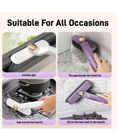 Multi-Function Rotating Crevice Cleaning Brush Hard Bristle Crevice Gap Cleaning Brushes for Household Use 360 Degree Rotating No Dead Corners Corners Cleaning Tool (1PC-A) - Buy Online on GoSupps.com