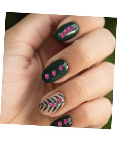 DRESSOOS 1 Glass Chip Epoxy Nail Accessories Rhinestones Flower Bulk Chips in Bulk Polymer Clay Mat Manicure Fillers DIY Nail Art Crushed Glass Nail Art Accessories Jewelry Drill 0.5X0.3cm Rosy - Buy Online on GoSupps.com