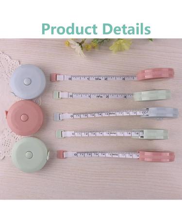 3 Pack Soft Sewing Tape Measure for Body Measuring - 79 Inch Retractable Fabric Tape Measure - Mini Measurement Tape Set - Premium Cloth Tape Measure - Pink/Green/Blue - Buy Online on GoSupps.com