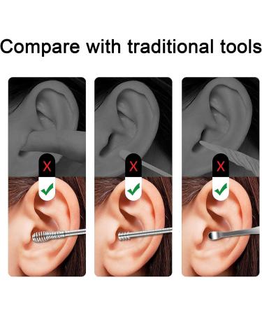 Professional 6-Piece Ear Wax Removal Kit - Stainless Steel Tools for Easy & Portable Ear Cleaning - Reusable Set for Children & Adults (Silver) - Buy Online on GoSupps.com