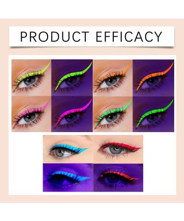 Ghjkldha Colorful Eyeliner Set Waterproof Eyeliner Pens Smudge Resistant Eye Makeup Multicolor Eyeliner Set Set of 8 Fluorescent Neon Makeup Pens for Women Eye and Lip Liner - Buy Online on GoSupps.com