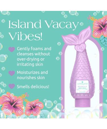 Glimmer Wish Mermaid Kids Bath & Lip Care Bundle Gentle Sulfate-Free Body Wash (12 fl oz) + Glimmer Whip Hydrating Vegan Lip Balm Tropical Pineapple Scent - Buy Online on GoSupps.com