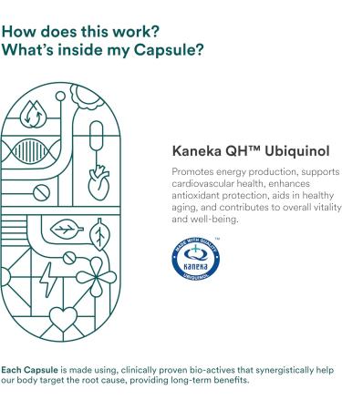 Ubiquinol 100mg - Boost Energy & Heart Health | Antioxidant Support | GMP Certified | 28 Soft Gels for Men & Women - Buy Online on GoSupps.com