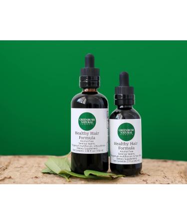 Greenbush Healthy Hair Formula - Natural Herbal Liquid Supplement for Hair Growth & Renewal - 4 Ounces - Buy Online on GoSupps.com