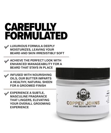 Buy Beard Butter for Men - Shea Butter Jojoba Oil Sea Minerals | Moisture Softness Control & Sundance-Citrus Scent - 2 oz - Buy Online on GoSupps.com